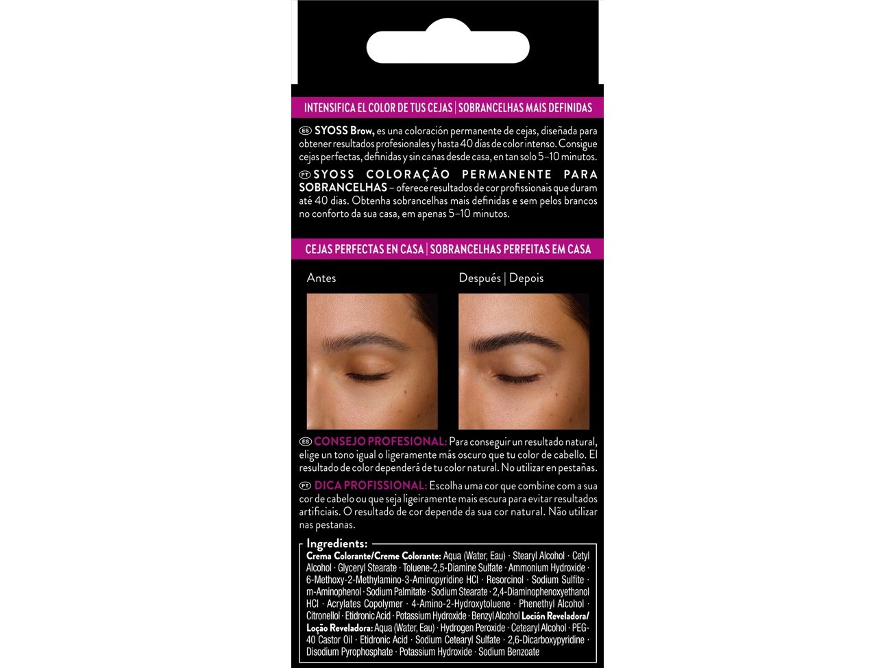 COLORAÇAO SYOSS BROW TINT PRETO