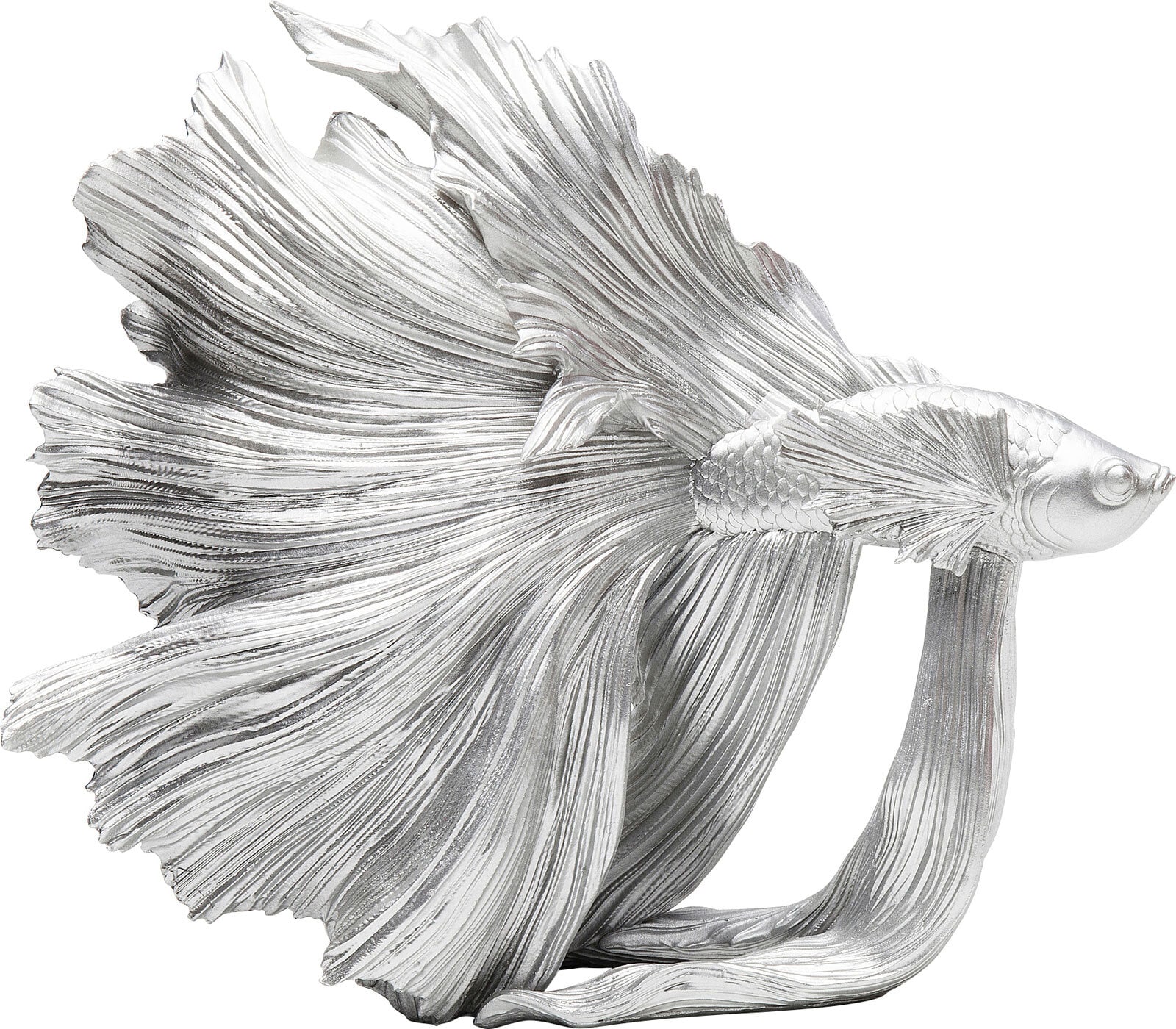 KARE DESIGN Dekofigur BETTA FISH silberfarbig