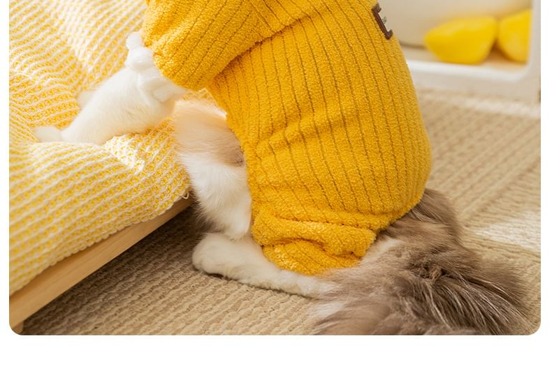Cissilli - Letterapplicatie Coral Fleece Pet Overall