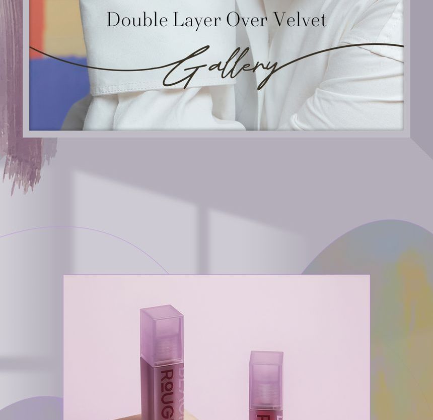 BLACK ROUGE - Dubbele laag over Velvet Tint Gallery Edition - 8 kleuren