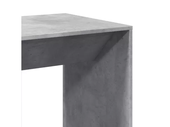 Table de bar gris béton 51x50x103,5 cm bois d'ingénierie