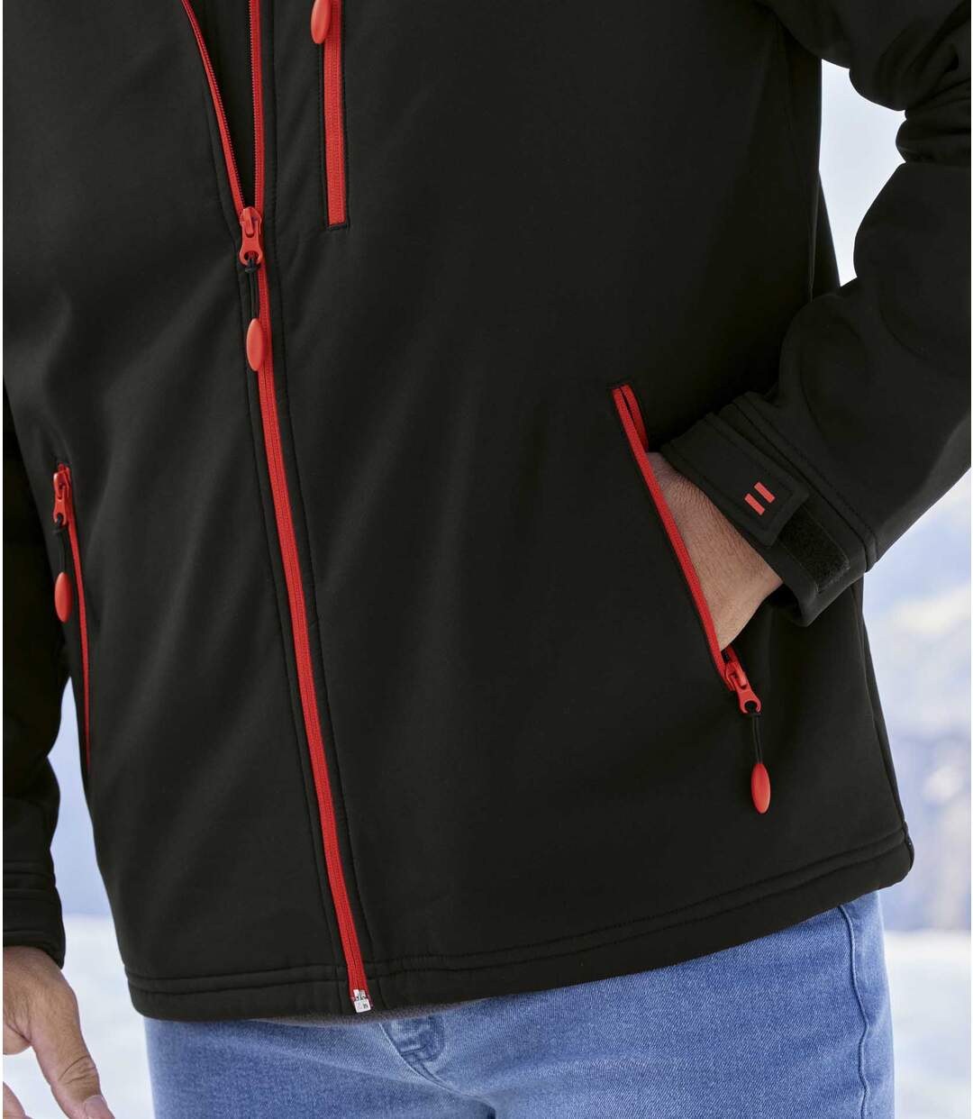 Blouson Sport Softshell Doublé Micropolaire