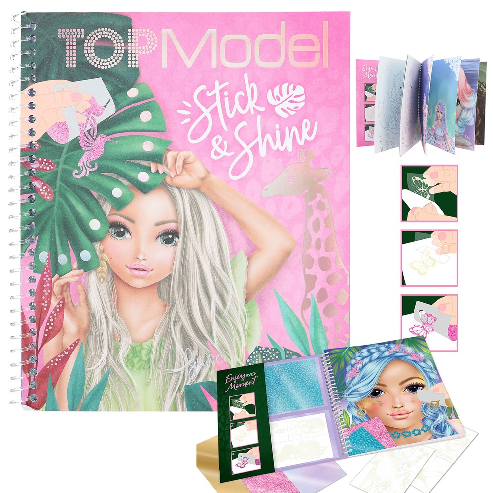 TOPModel Stick & Shine Malbuch