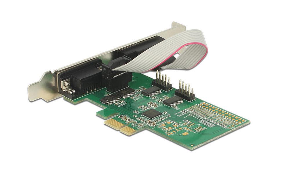 PCI-Express-Karte 89557 4x Seriell / RS232PCIe-Schnittstellenadapter, 4x Serial