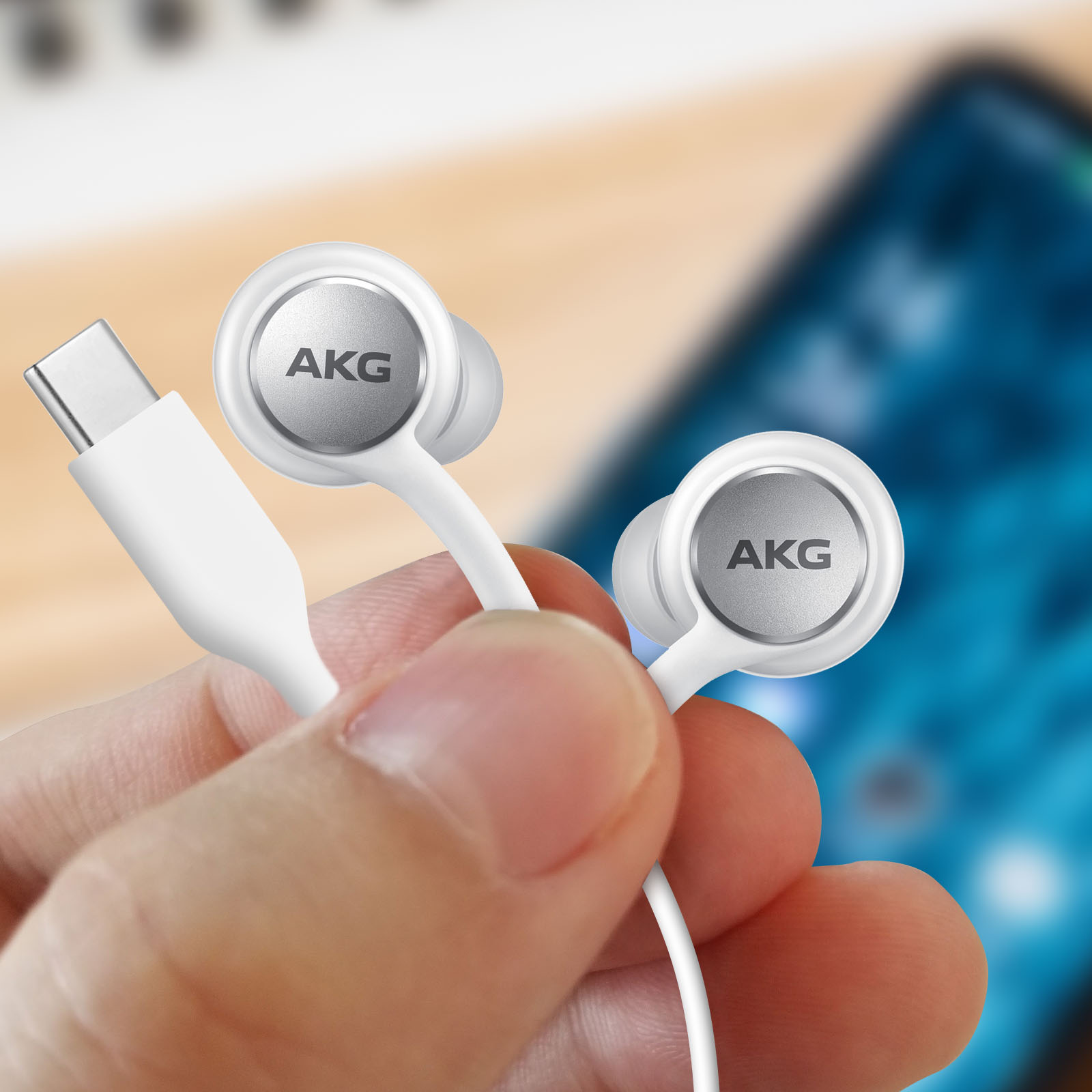 Fones de ouvido Samsung USB-C da AKG