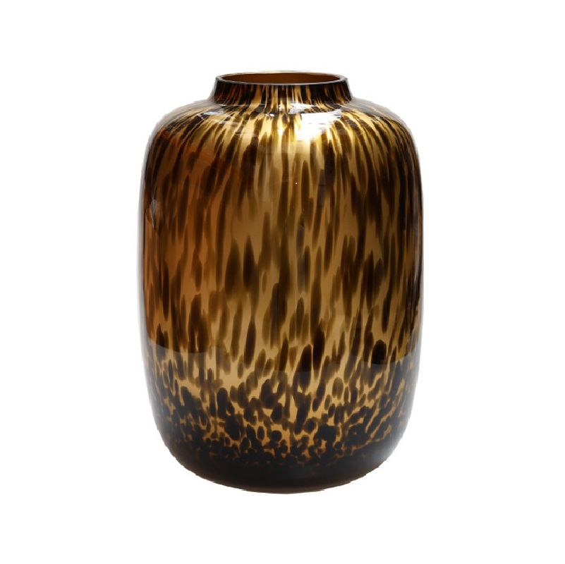 Vaas Artic S old gold cheetah Ø21 x H29 cm