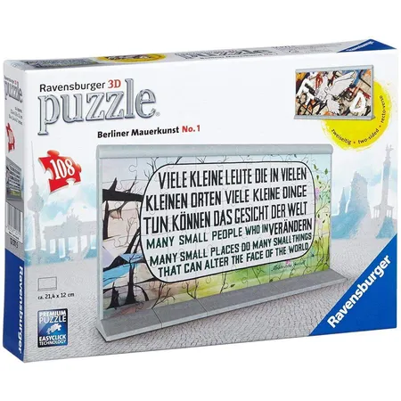 Ravensburger 3D Puzzle Berliner Mauerkunst No.1, 108 Teile