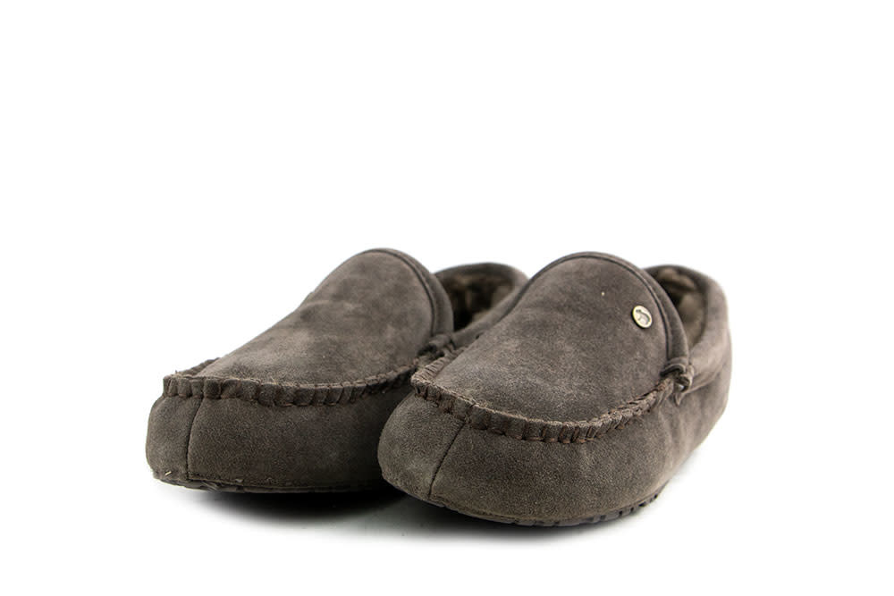Warmbat Pantoffels Grijs Earlwood Pebble Suede