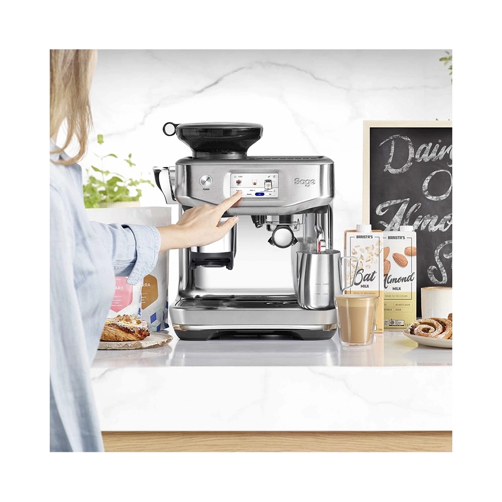Sage the Barista Touch Impress, mit Kaltextraction - Siebträgermaschine Stainless Steel