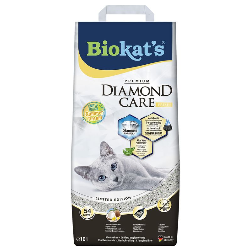 Litière Biokat´s Diamond Care Fresh Summer Dream pour chat