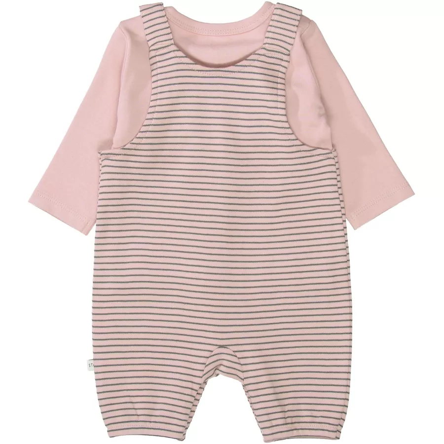 STACCATO Strampler + Shirt blush gestreift