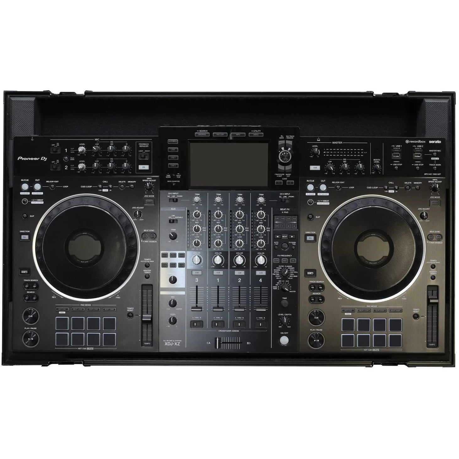 Odyssey FZPIXDJXZWBL case voor XDJ-XZ Black Label Low Profile met wielen