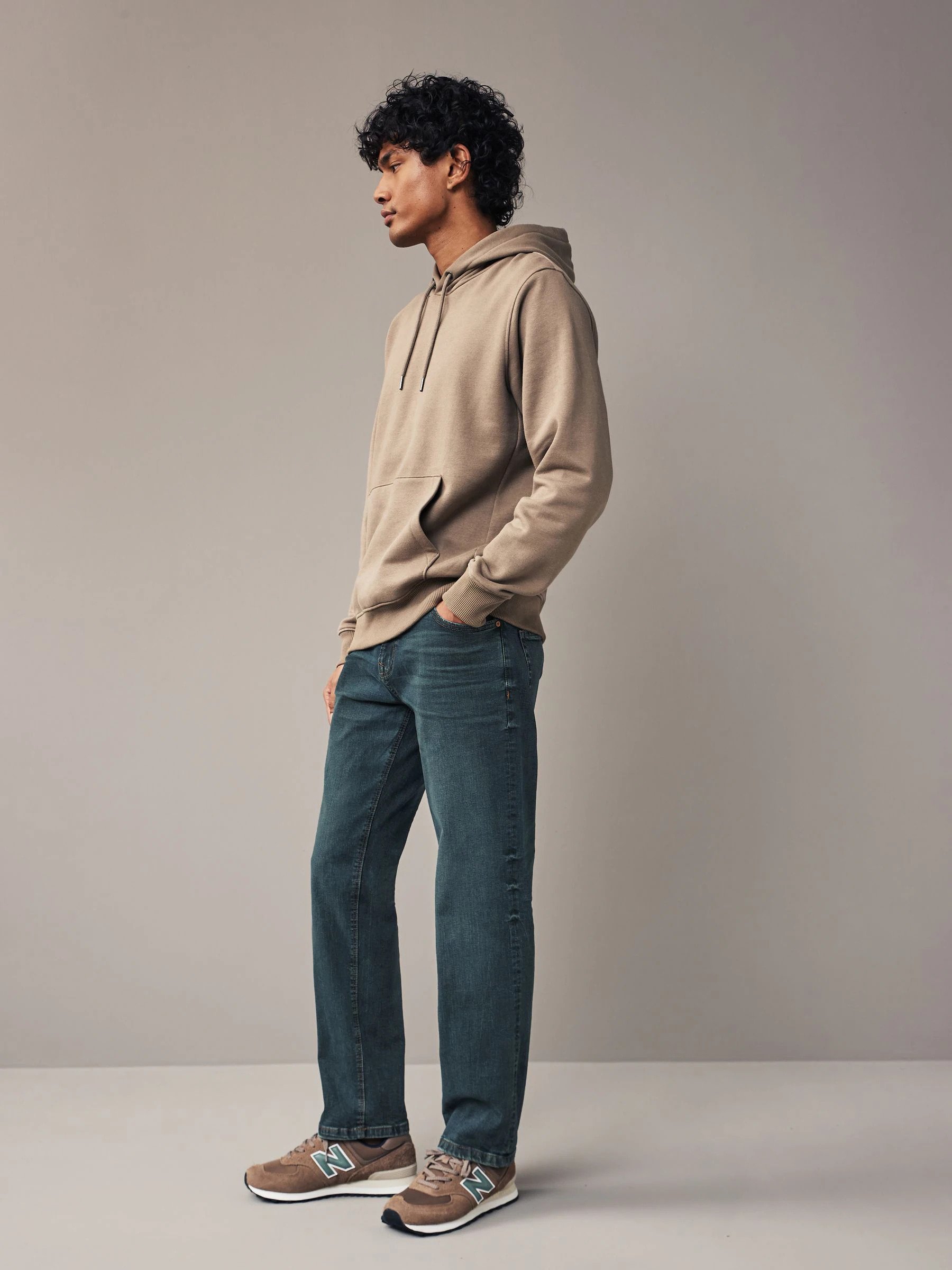 Middentint - Straight fit - Authentieke stretch denim jeans