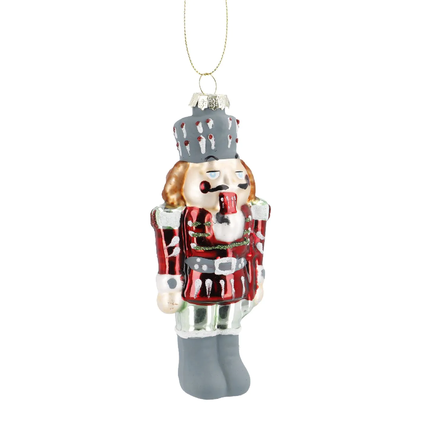 Anhänger Fancy, bunt, Nussknacker/rot, 14 cm