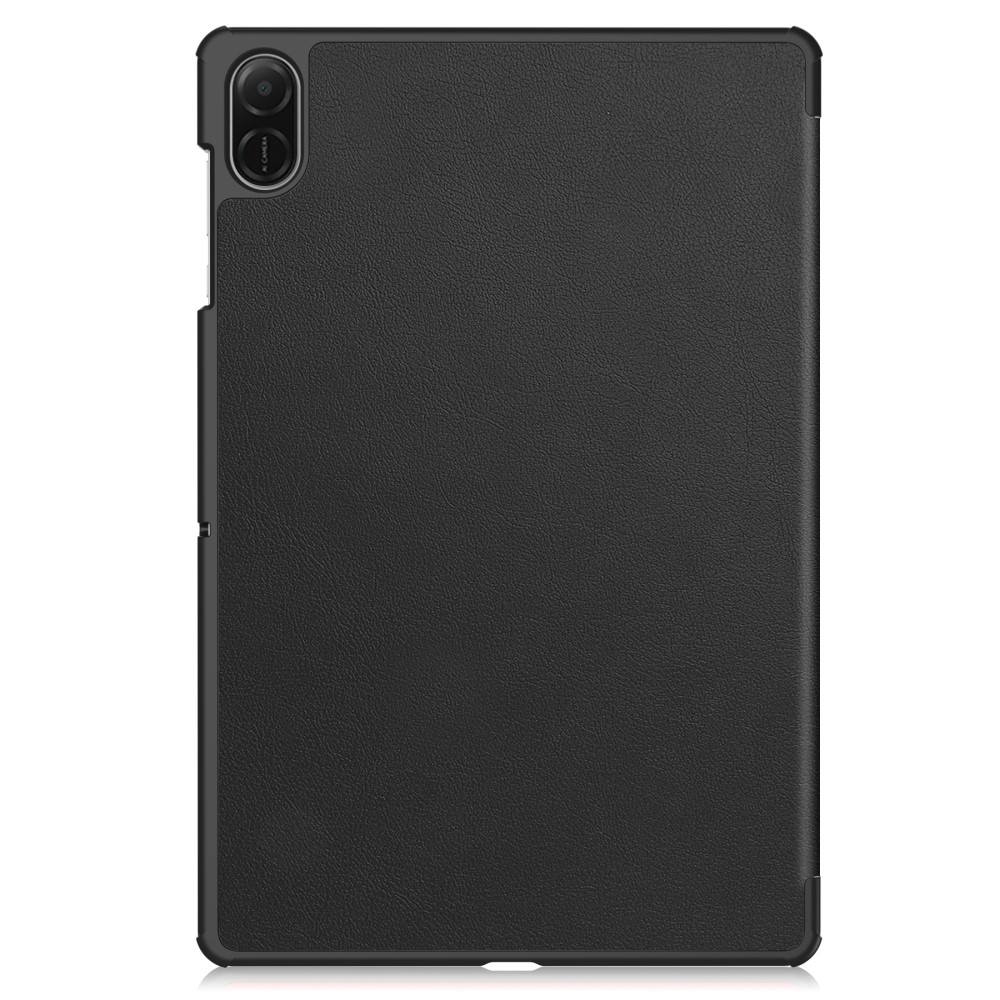 Honor Pad X8a Leder Tasche Smart Cover Hülle Litchi Look - Schwarz