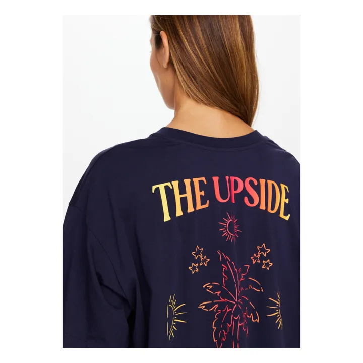 The Upside T-shirt Magic Laura Coton Bio | Bleu marine
