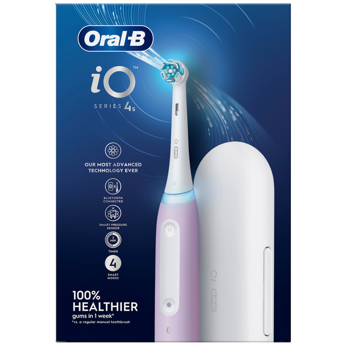 Oral-B iO 4s elektrisk tannbørste 414889 (lavendel)