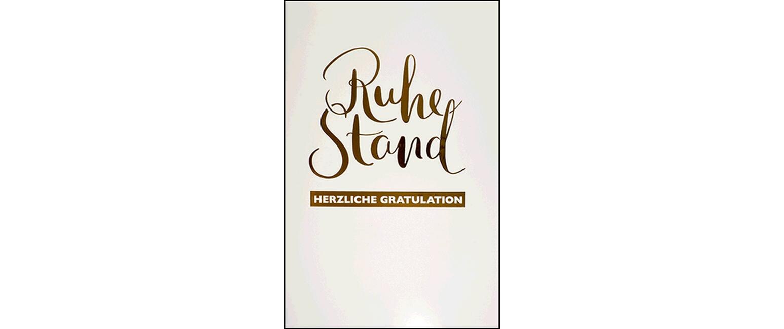 Glückwunschkarte Ruhestand A4Glückwunschkarte A4