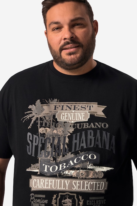 Men+ T-Shirts im 2er-Pack, Halbarm, Druck-Motiv, bis 8 XL