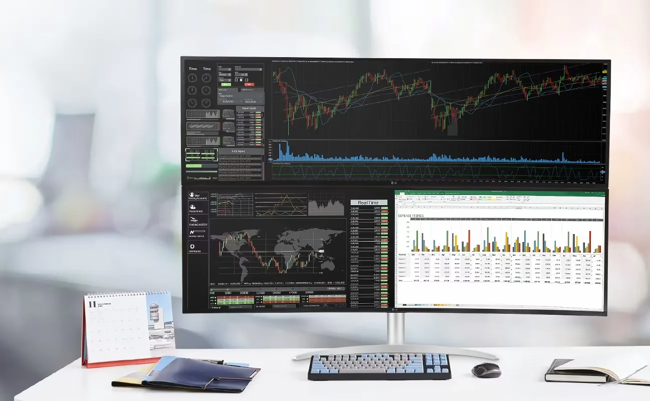 LG UltraWide 49WQ95C-W Écrans de bureau et professionnels