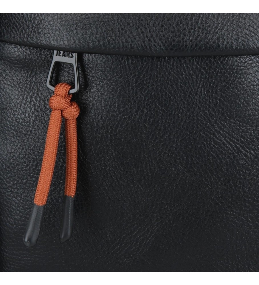 Bolsa de ombro preta para tablet Pepe Jeans
