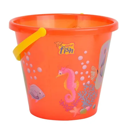 Simba Sandeimer mit Fischmotiv 20cm, transparent, farblich sortiert