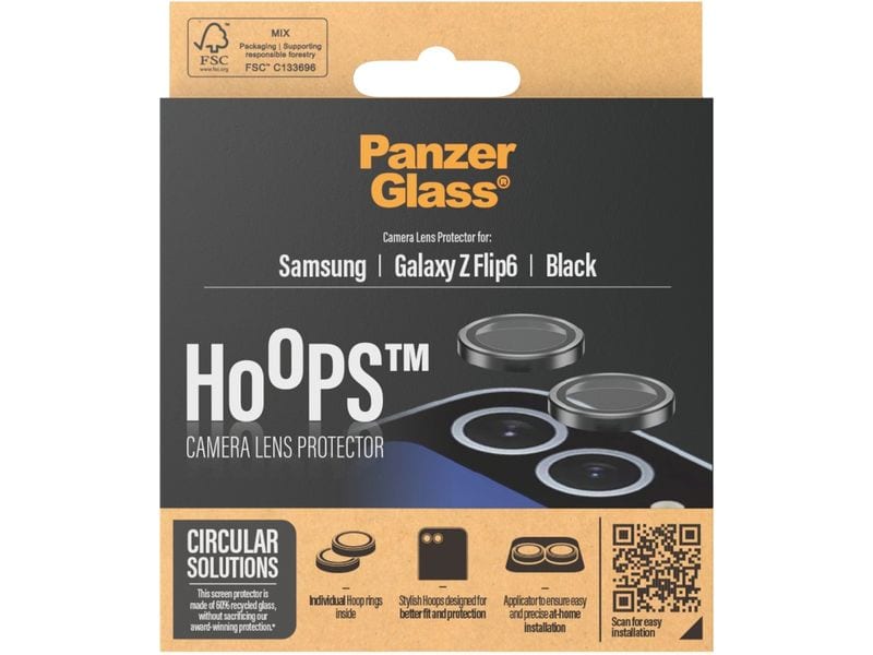 Panzerglass Lens Protector Rings HOOPS Galaxy Z Flip6 Objektivschutz-Ringe für das Samsung Galaxy Z Flip6