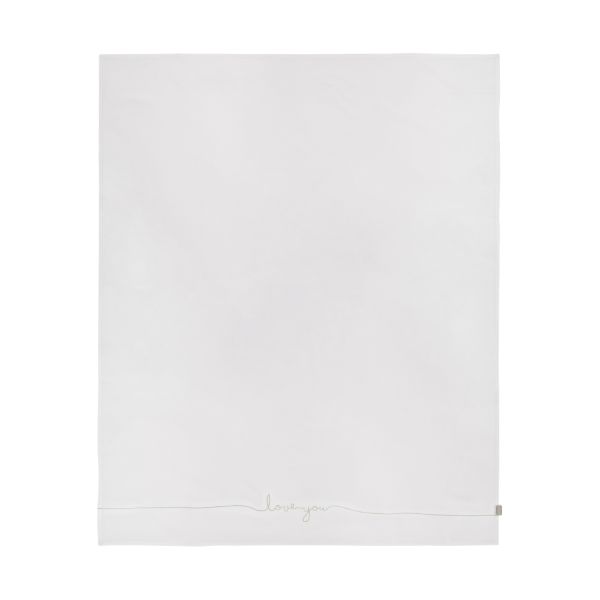 Jollein Love You Wieglaken Nougat 75 x 100 cm