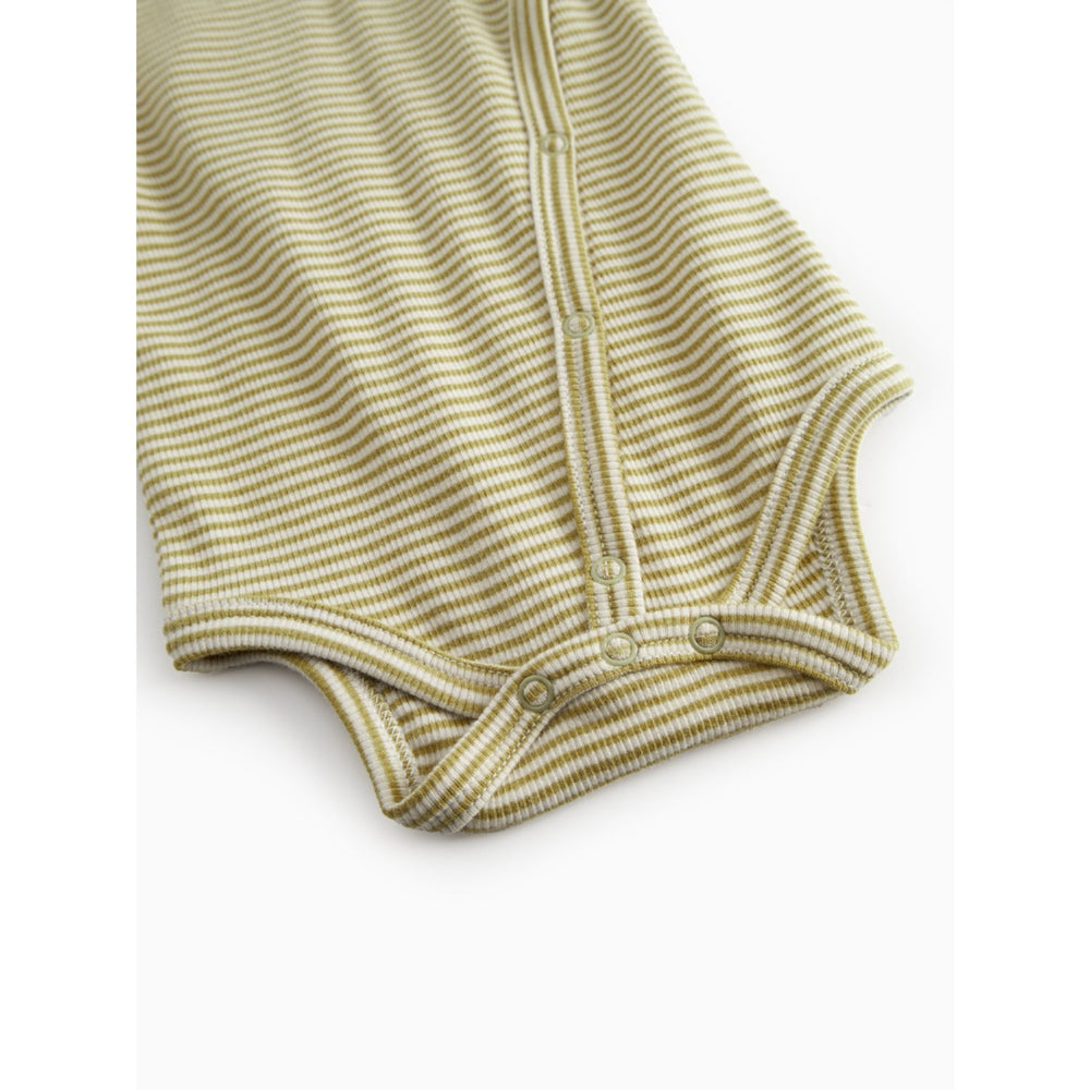 Køb MarMar Newborn Modal Fine Rib Olive Stripe Bellis Body