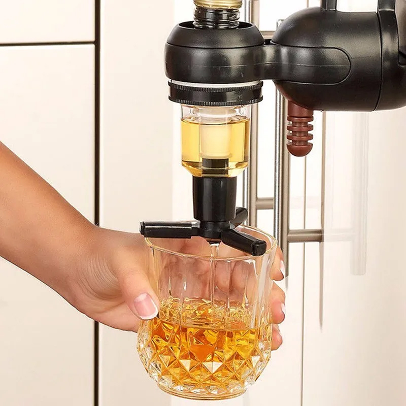 (45ml) 40cm Höhenverstellbarer Tisch Getränke Spender Shot Portionierer Party Flaschen Halter Bar Butler Dispenser für Spirituosen / Schnaps