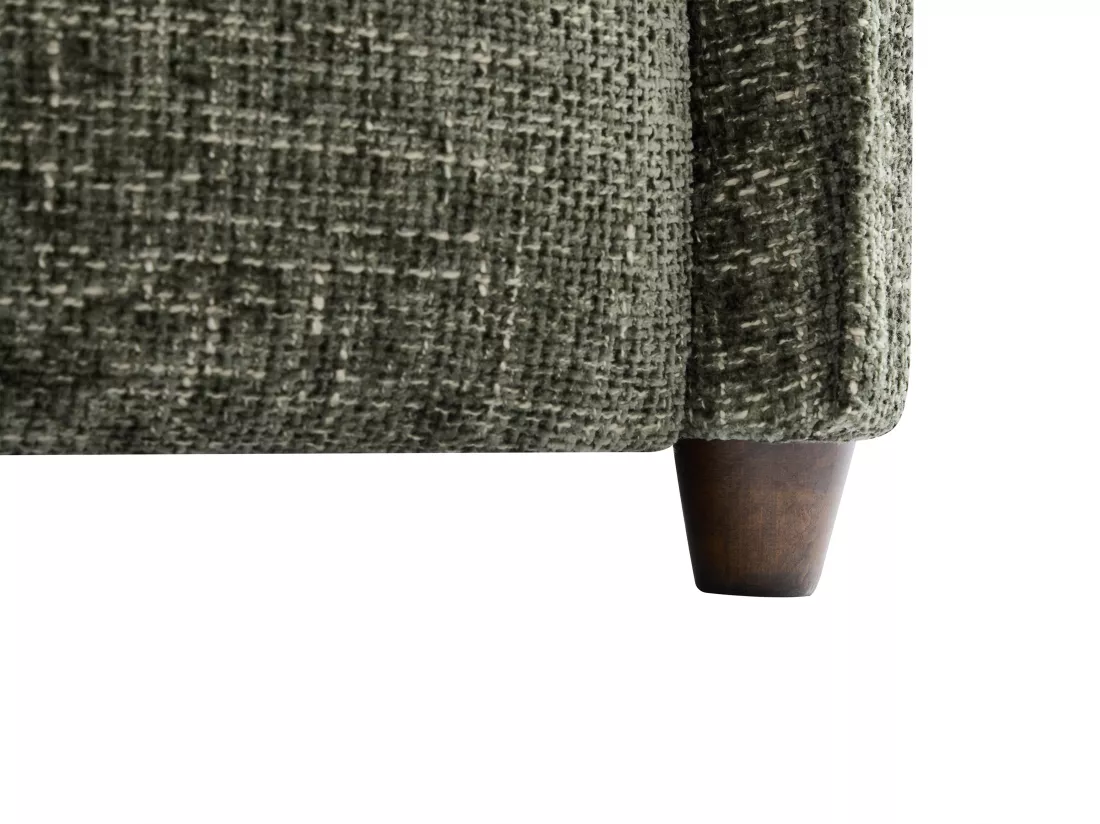 Canapé angle droit en tissu texturé vert LOUSOPA de Maison Céphy