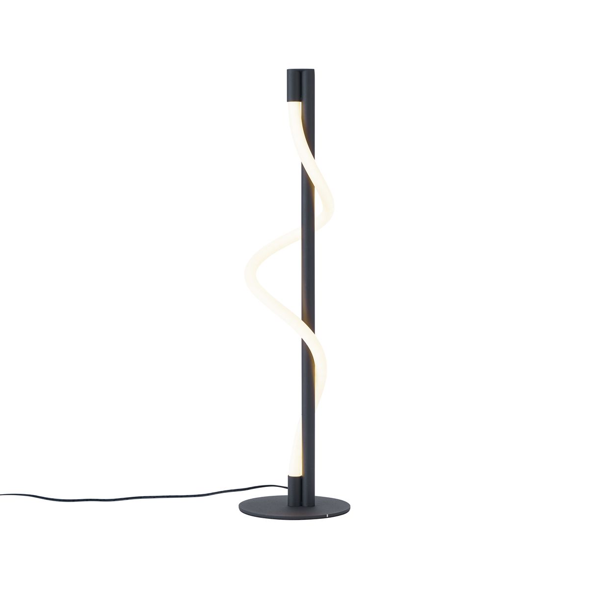 Moderne tafellamp zwart incl. LED 3-staps dimbaar - Twirl