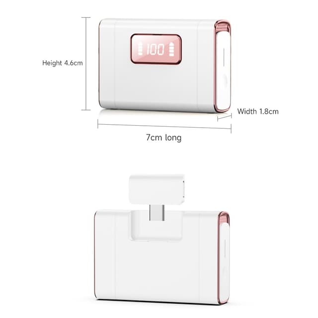 2 Mikrofoner USB-C Trådløs Lavalier Støjreducerende Opladningsetui Hvid+Sort