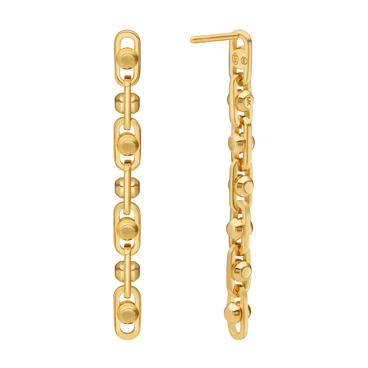Boucles d'oreilles MICHAEL KORS argent 925 doré pendantes