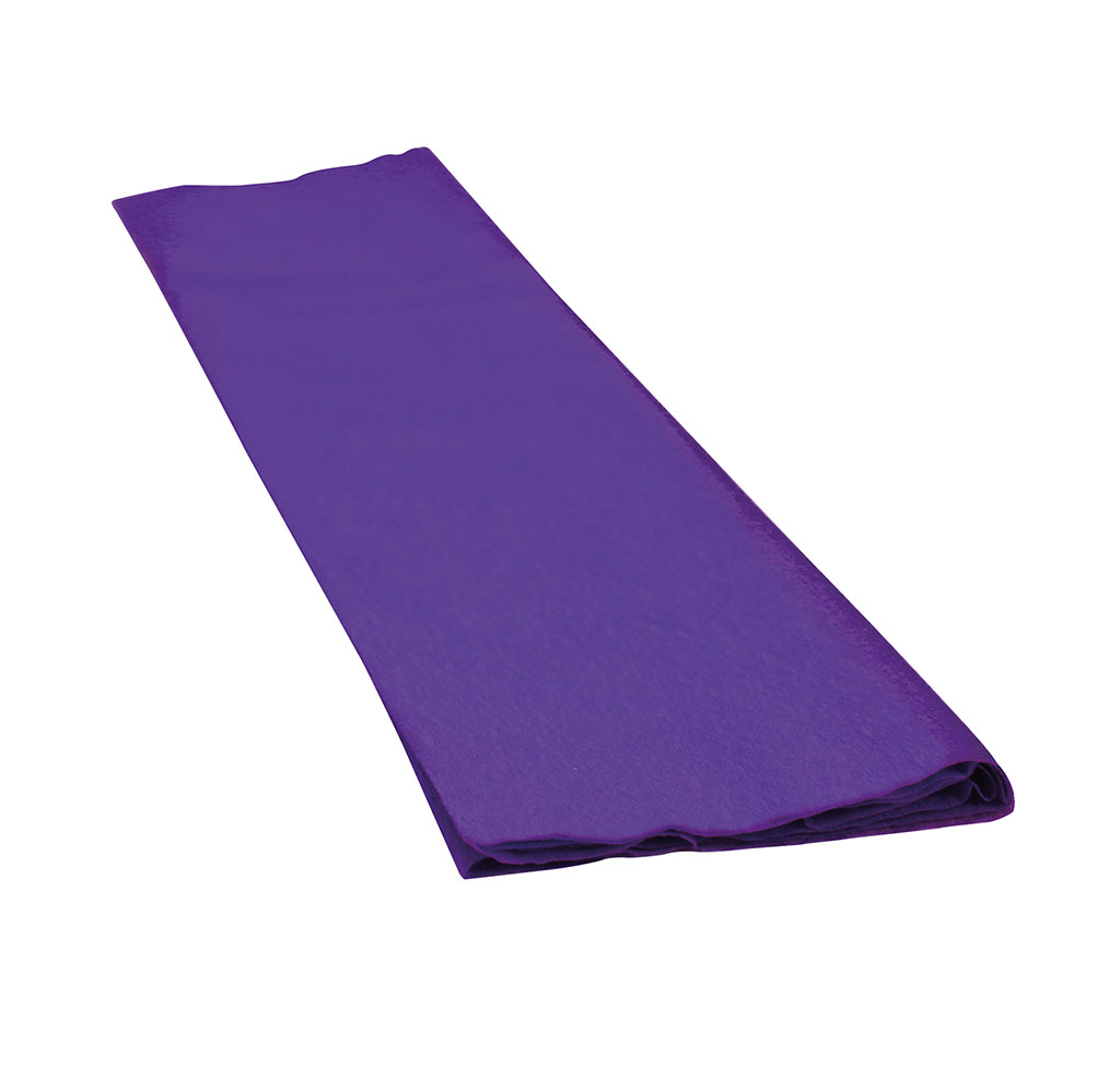Feuille de papier crépon violette 50x200cm