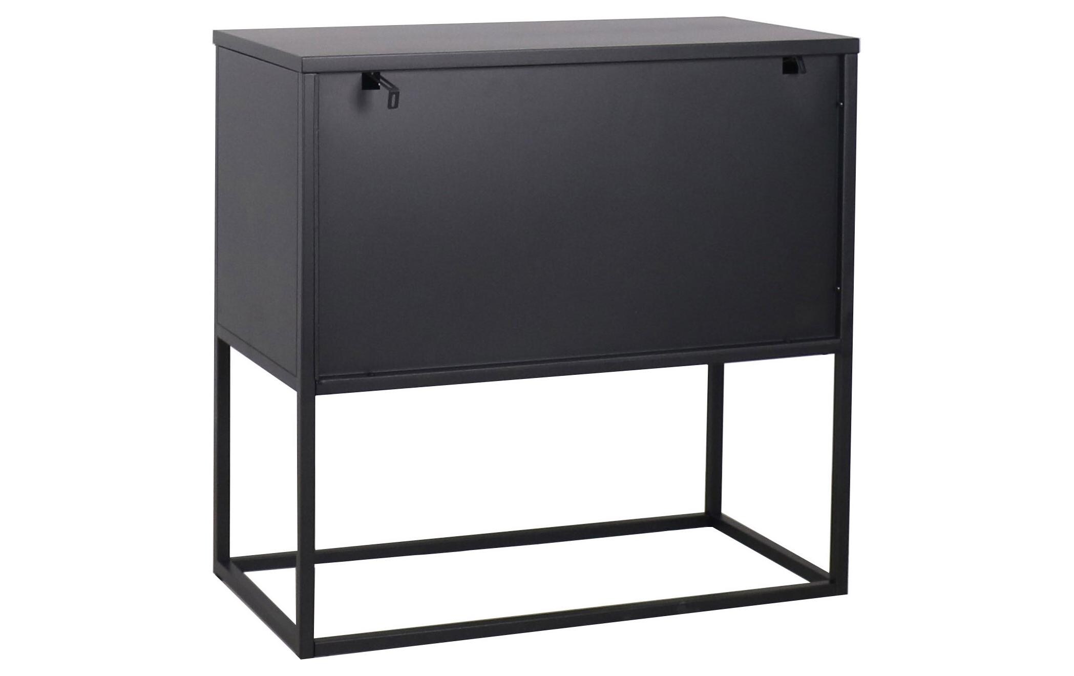 Sideboard Newton 82 x 40 x 80 cm, Schwarz<br>Kommode