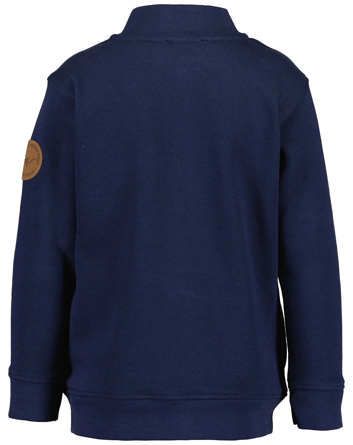 Sweatjacke RIB COLLAR in ultramarin