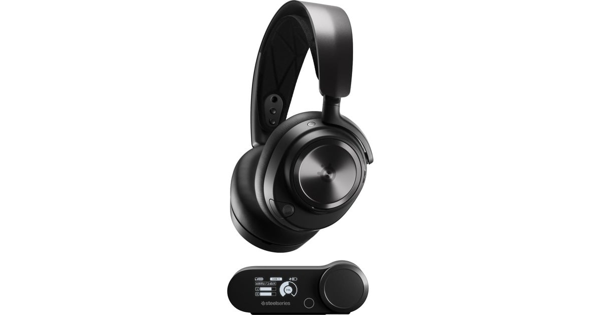 SteelSeriesArctis Nova Pro Wireless P over-ear gaming headset  (Zwart, Bluetooth, Pc, PlayStation 4, PlayStation 5, Nintendo Switch)