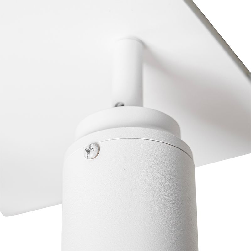 Moderne badkamer spot wit vierkant 3-lichts IP44 - Ducha