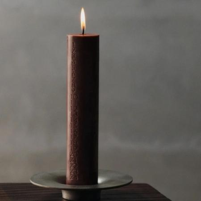 Ferm Living Soothe Block kandelaar Aluminium