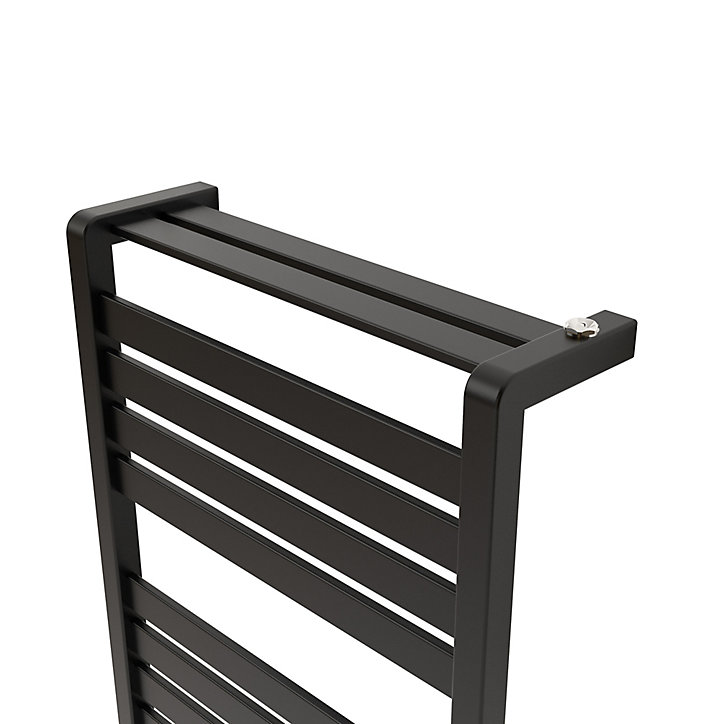 Sèche-serviettes eau chaude GoodHome Loreto vertical anthracite 679 W