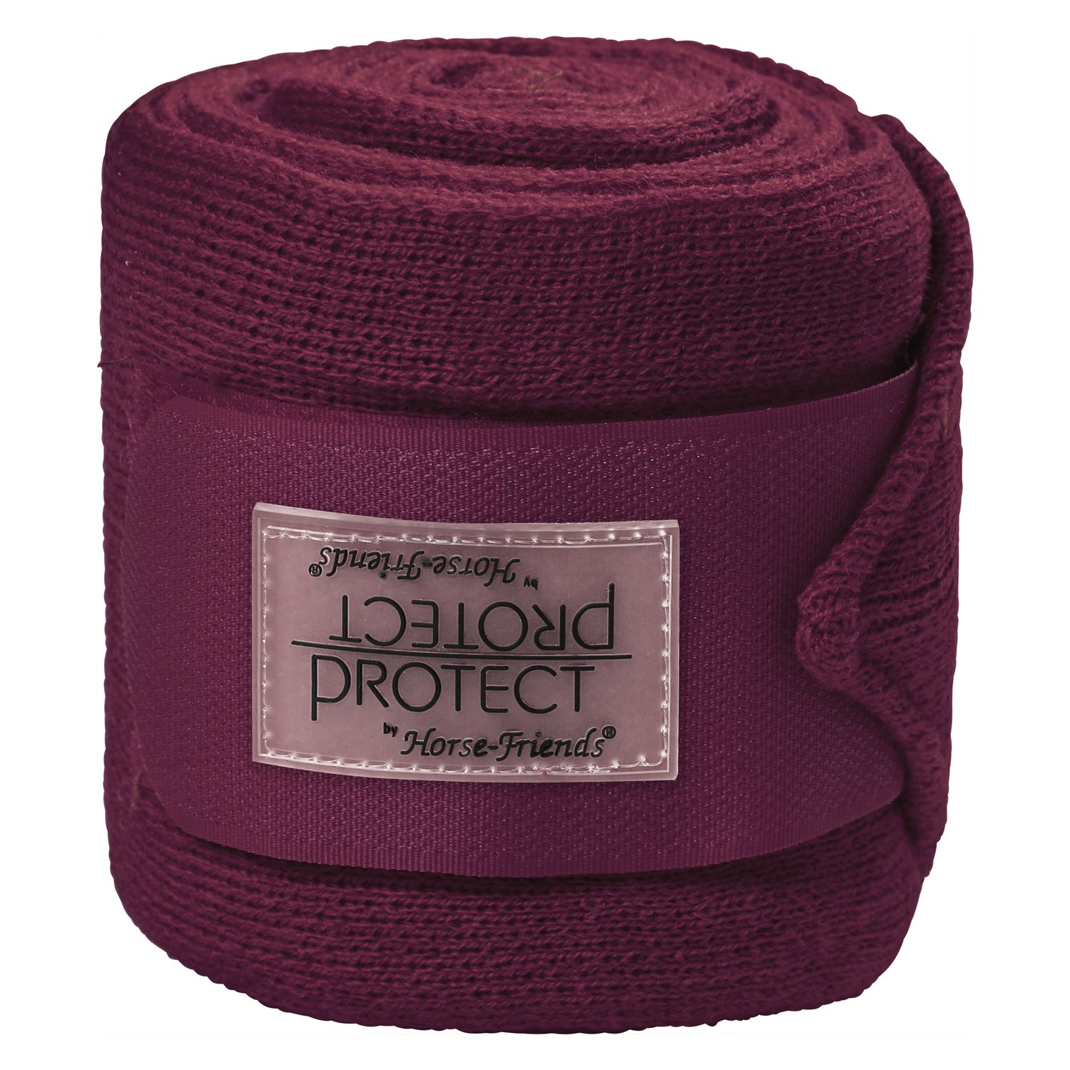 PROTECT by Horse-Friends Woll-Acrylbandagen  - bordeaux - WB (3.5 m x 10.5 cm)