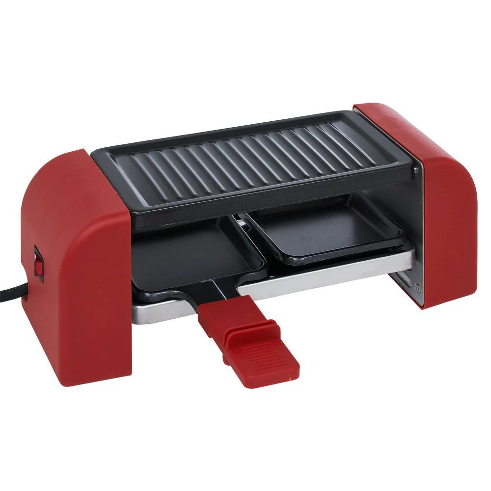 Machine à raclette Duo connectable verte 2 poêlons 450W