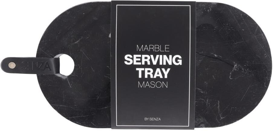 Senza serveerplank Mason zwart marmer 29,5 x 17,5 x 1,6 cm