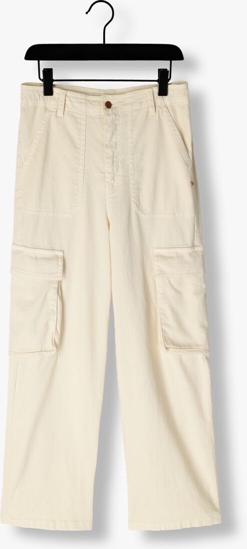 NOBELL ecru nobell cargobroeken susy garment dyed stretch twill cargo pants