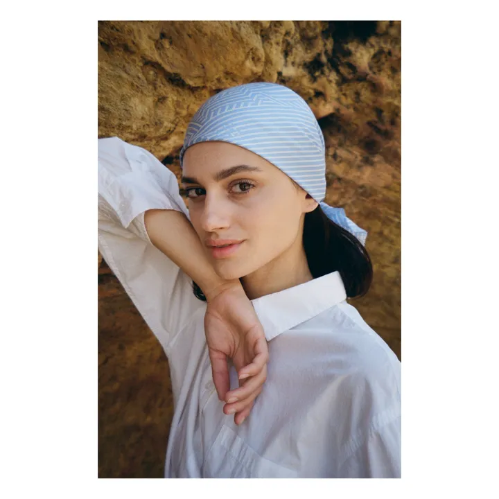 Aeneis Foulard en Soie Lui Classic | Bleu