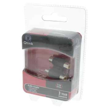 Q-Link tulp verbinder 2x RCA 2x RCA female