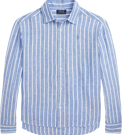 Polo Ralph Lauren Hemd - Lismore - Leinen - Blau/weiß gestreift