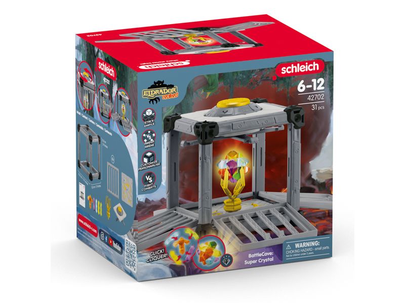 Schleich Spielfigurenset BattleCave Superkristalle Detailreiches Spielset für spannende Abenteuer