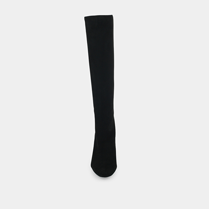 Bottes hautes  en velours noir